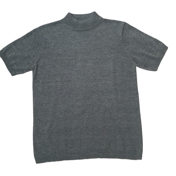 Ship ‘N Shore Mock Turtleneck Short Sleeve Sweater‎ - Picture 1 of 5